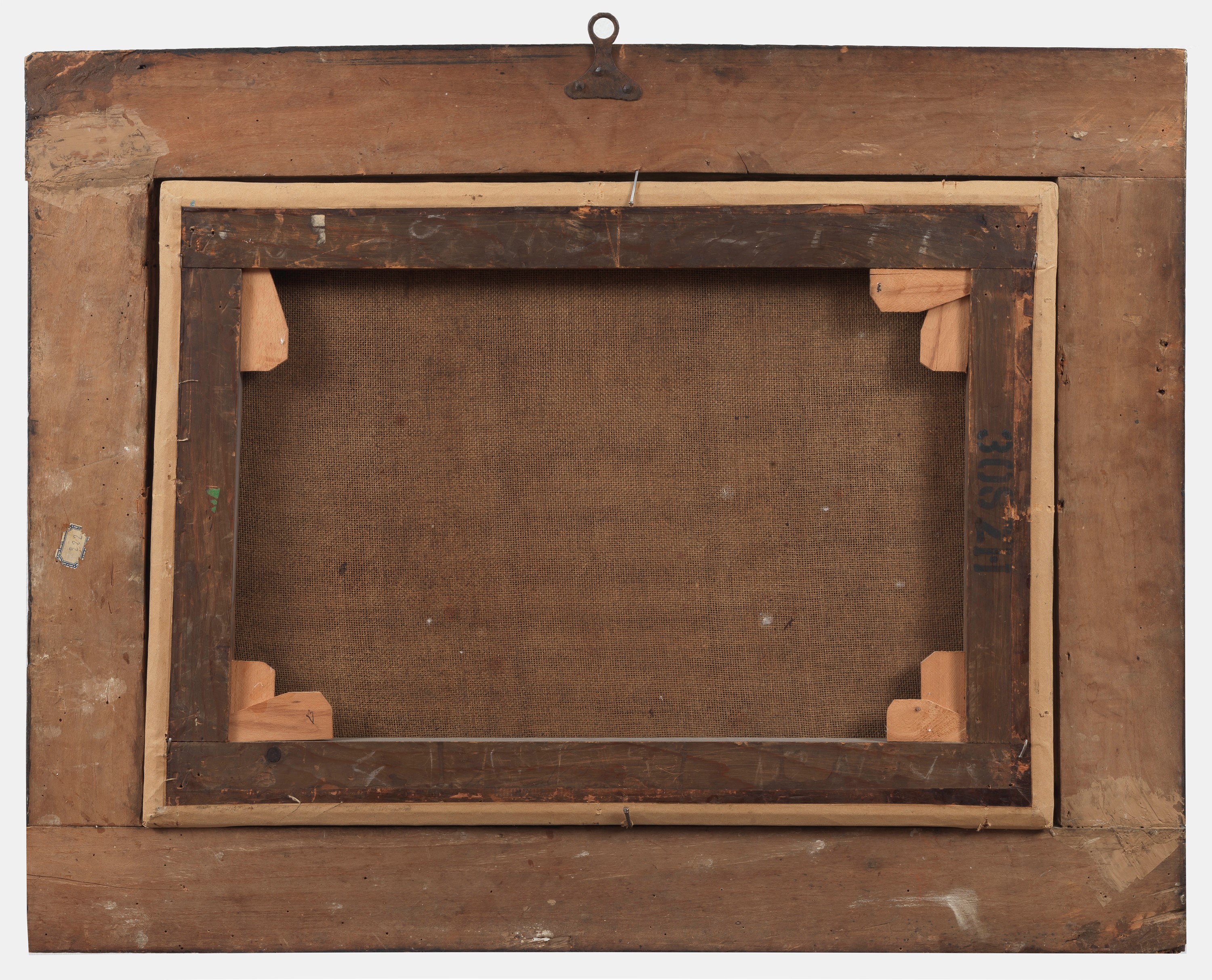 Att.to. "Venere, Marte e Amore: l'unione dei contrari", dipinto ad olio su tela in antica cornice...