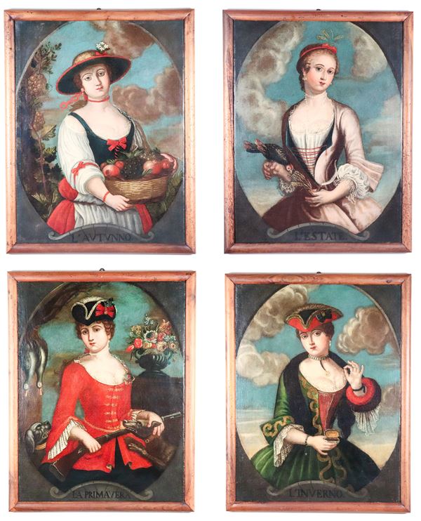 Maestro Veneto Inizio XVIII Secolo - &quot;The Four Seasons&quot;