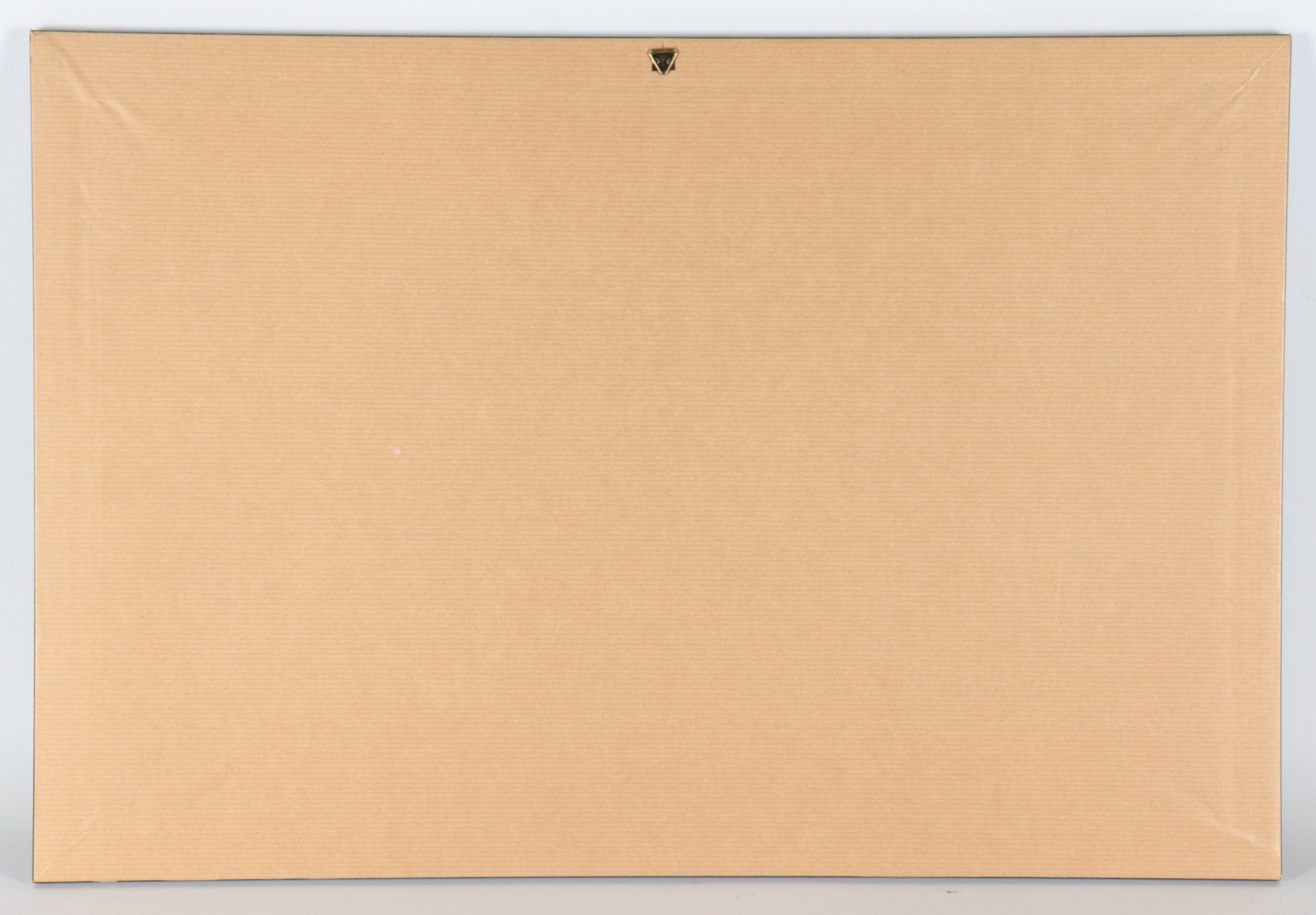 Siglato. "Darsena", dipinto ad olio in cornice in legno ebanizzato