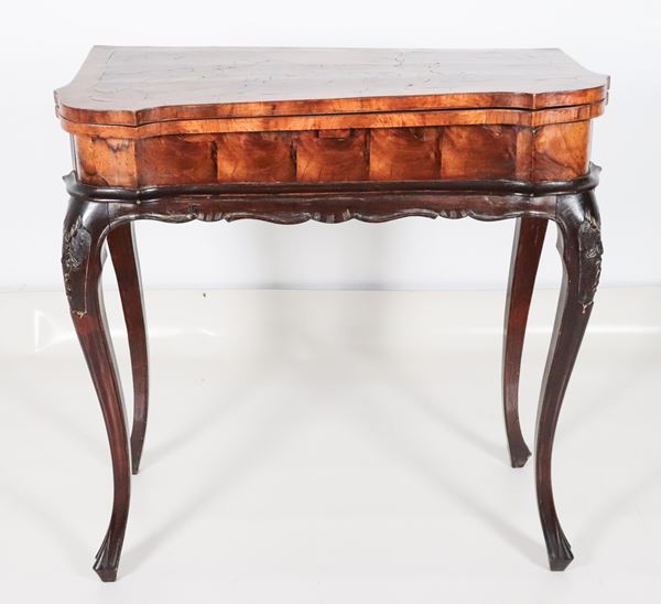 Venetian game table in Louis XV style