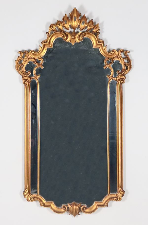 Gilded wooden mirror