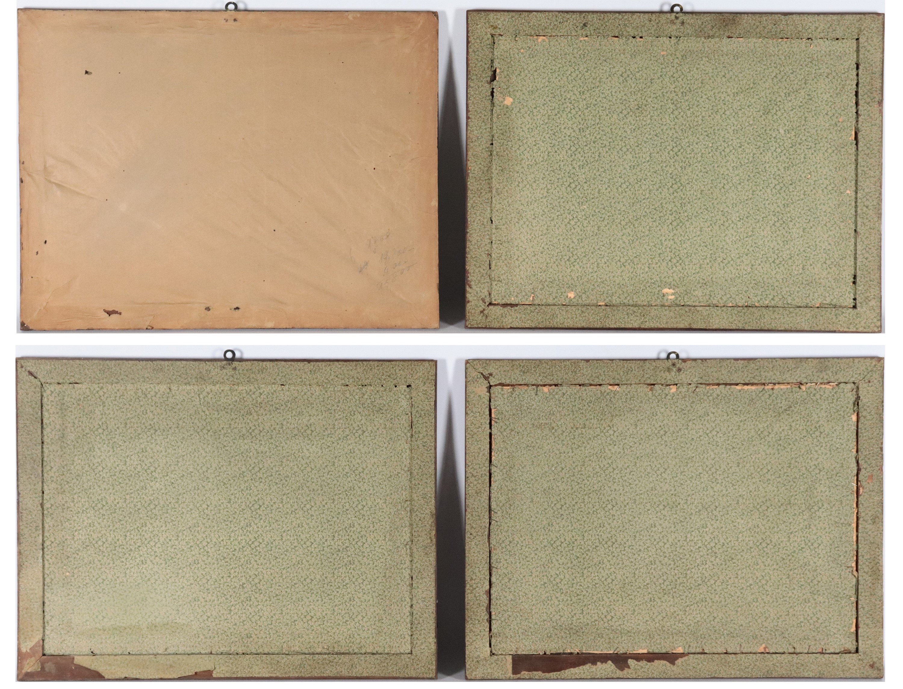 "Quattro delle Sette Opere della Misericordia Spirituale", lotto di quattro antiche incisioni acq...