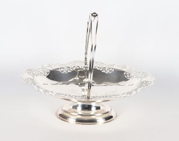 Silver metal basket