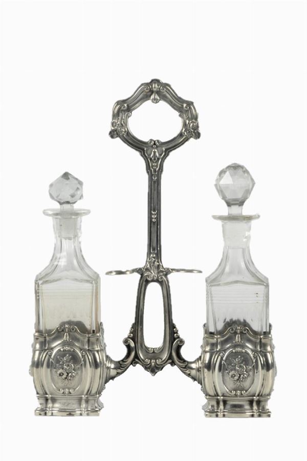 Silver cruet  (Early 20th century)  - Auction Antique paintings, furniture, furnishings and art objects. - Gelardini Aste Casa d'Aste Roma