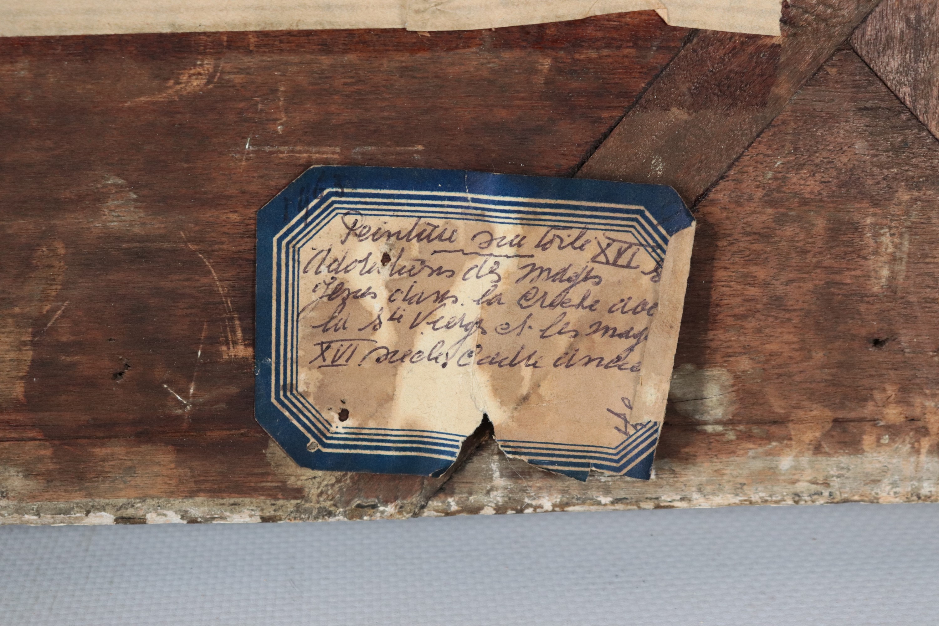 "Madonna in preghiera", piccolo dipinto ad olio su tela di ottimo tratto pittorico, cornice in le...