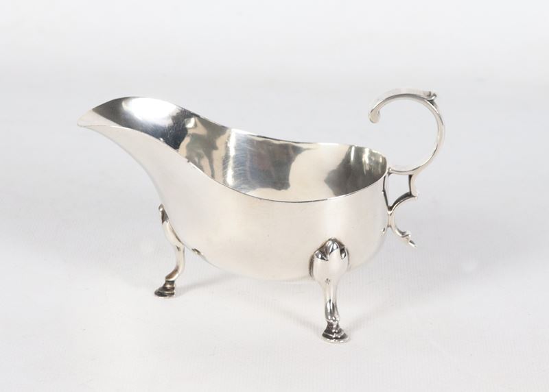 Salsiera in argento Epoca Giorgio V, gr. 150