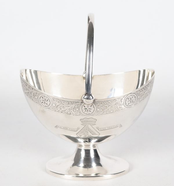 Zuccheriera in argento Epoca Regina Vittoria, gr. 170