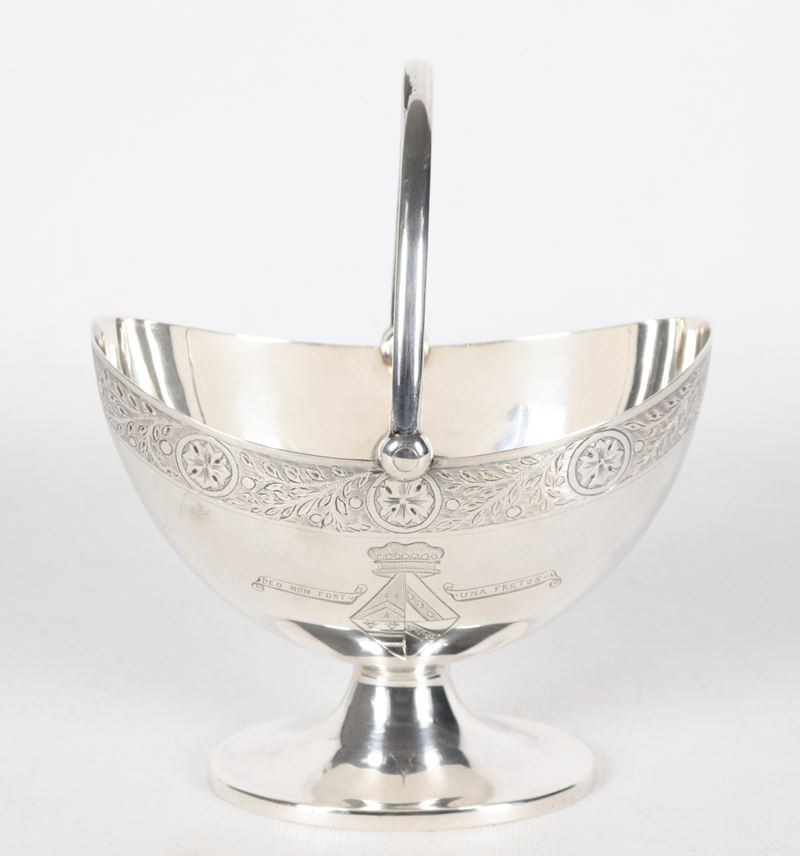 Zuccheriera in argento Epoca Regina Vittoria, gr. 170