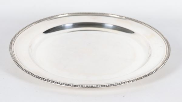 Piatto da portata in argento, gr. 500