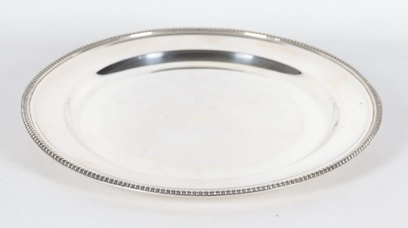 Piatto da portata in argento, gr. 500