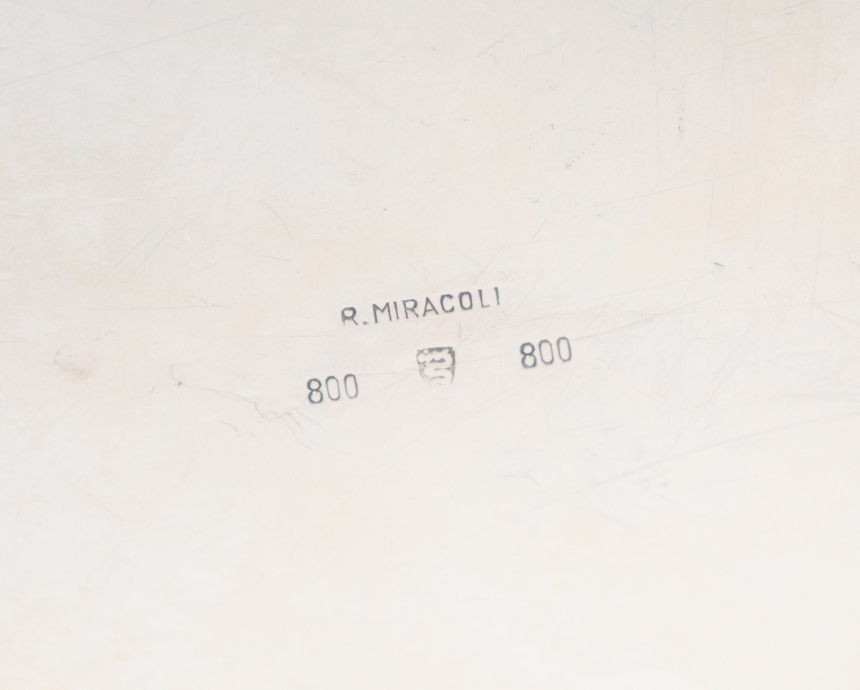 Piatto da portata in argento, gr. 500