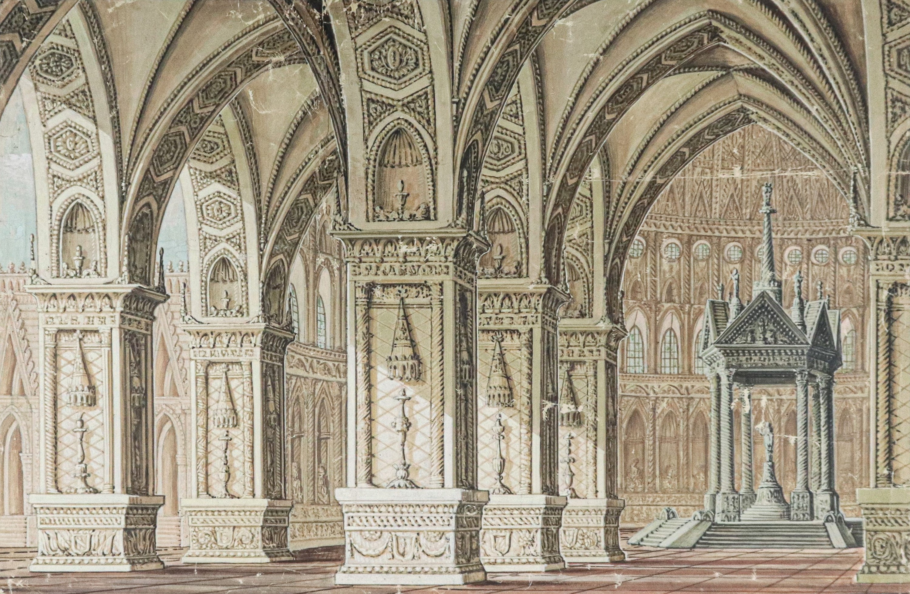 "Interno di cattedrale"