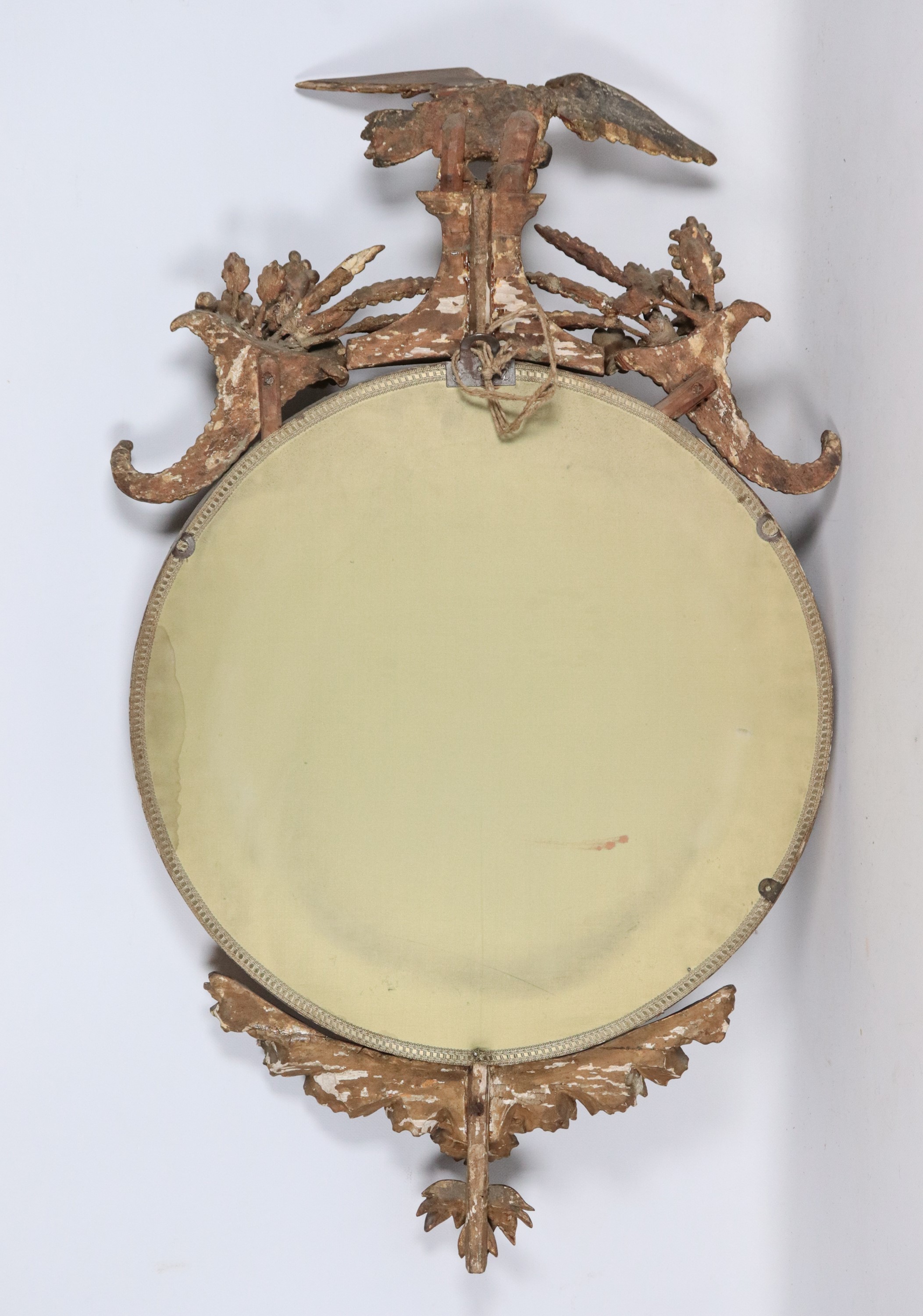 Specchiera Regency in legno dorato