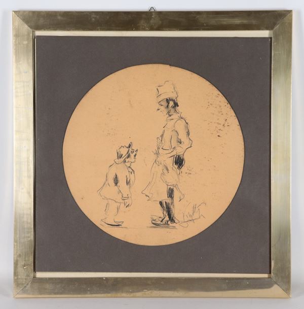 Antonio Vangelli - Firmato. "Caricatura"