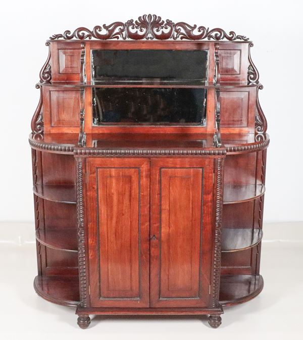 Henry Thomas Peters - Chiffonier in noce marcata Peters - Genoa