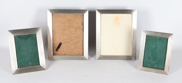 Lot of four silver picture frames