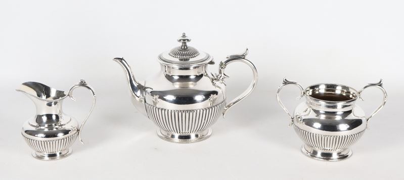 Servizio da tè in sheffield (3 pz.)