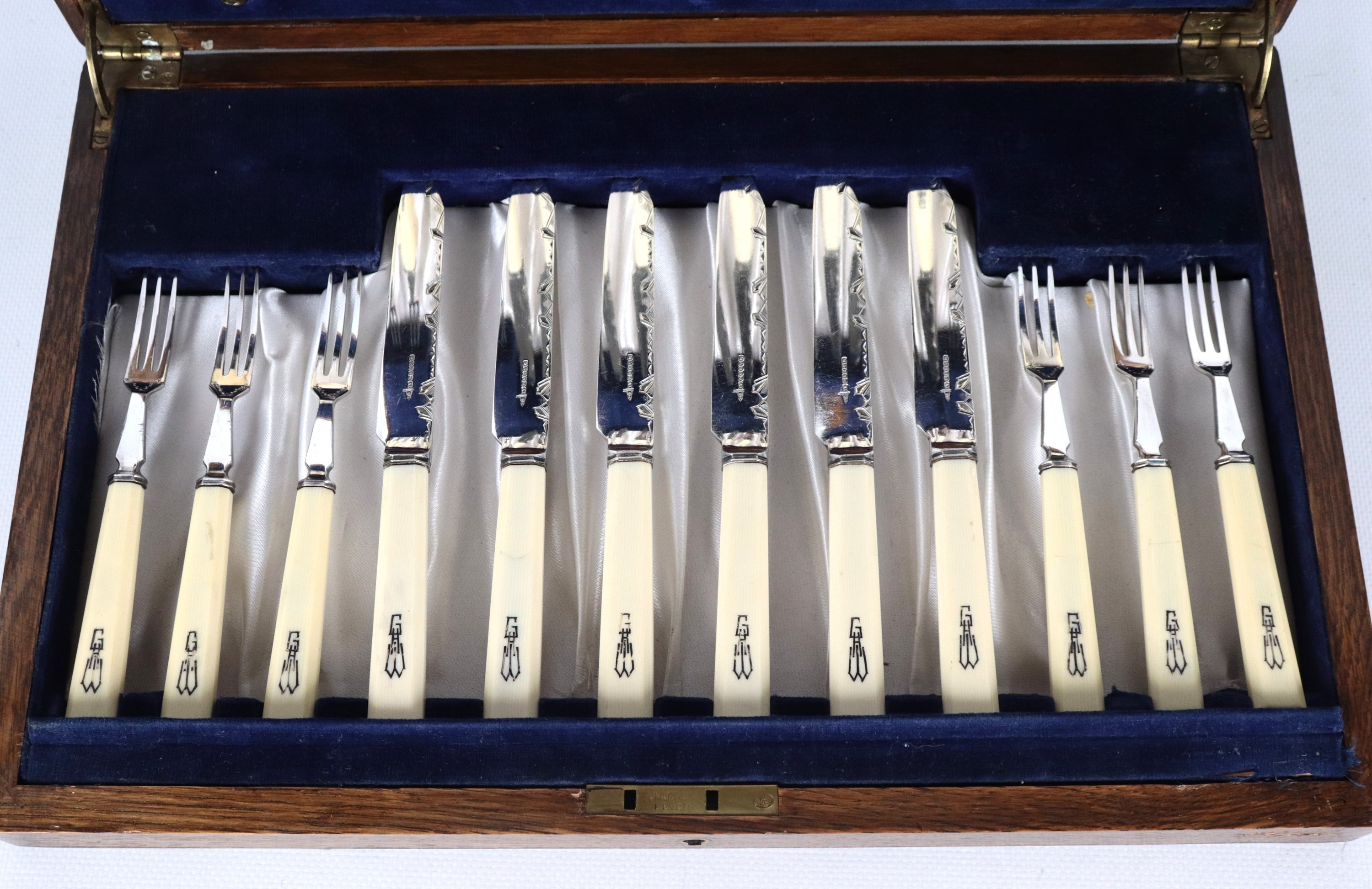 Servizio di posate da dolce in sheffield (24 pz)