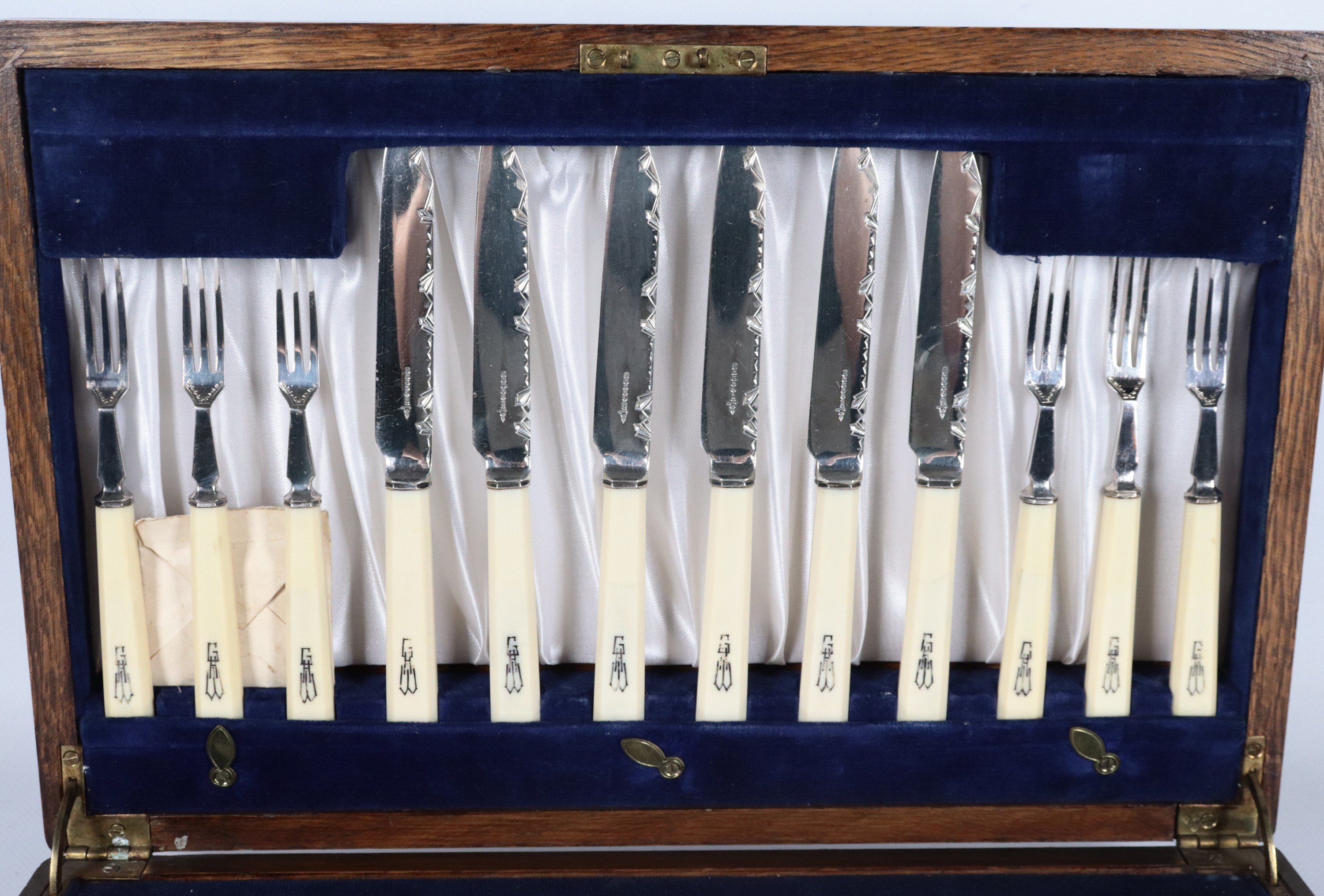 Servizio di posate da dolce in sheffield (24 pz)