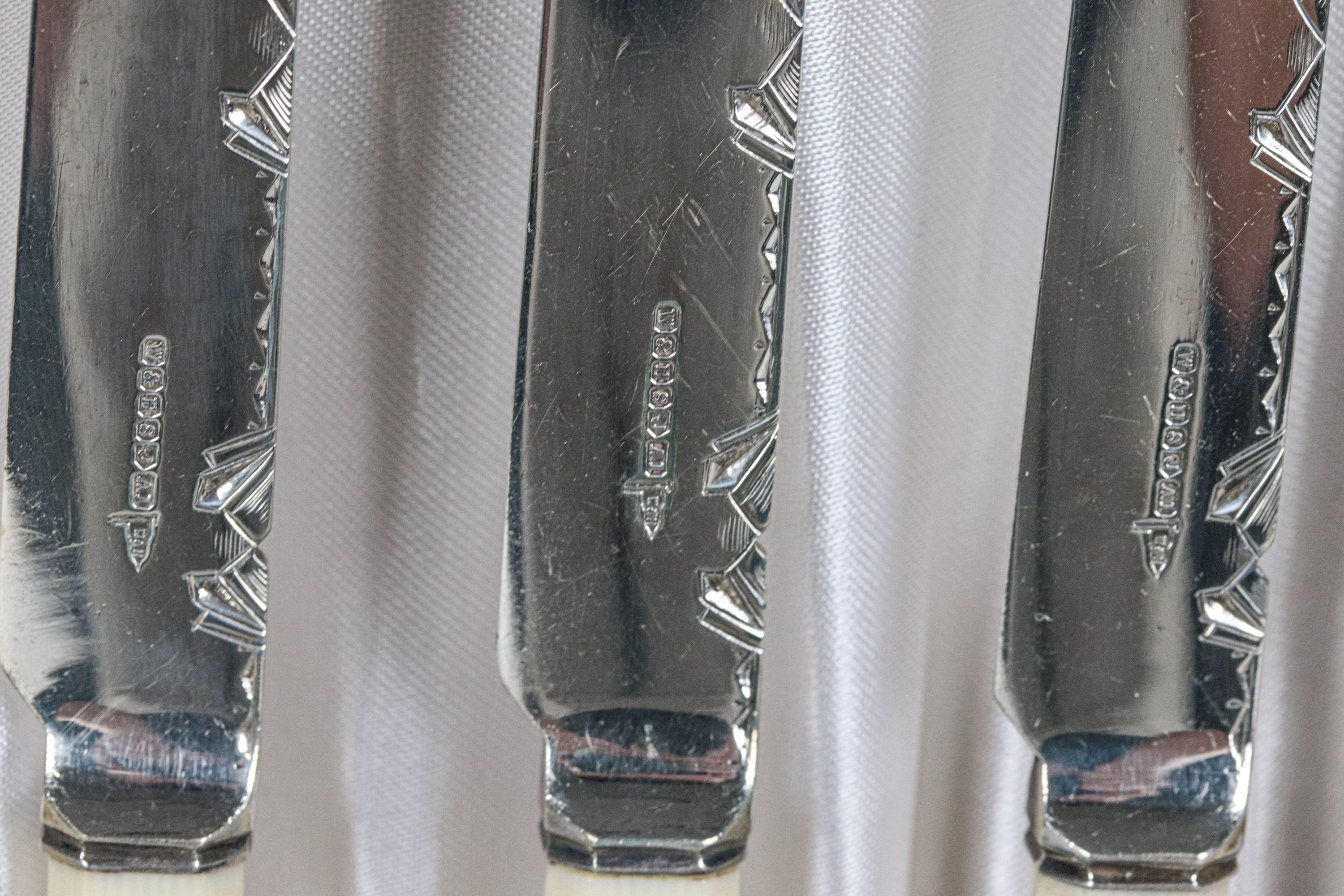 Servizio di posate da dolce in sheffield (24 pz)