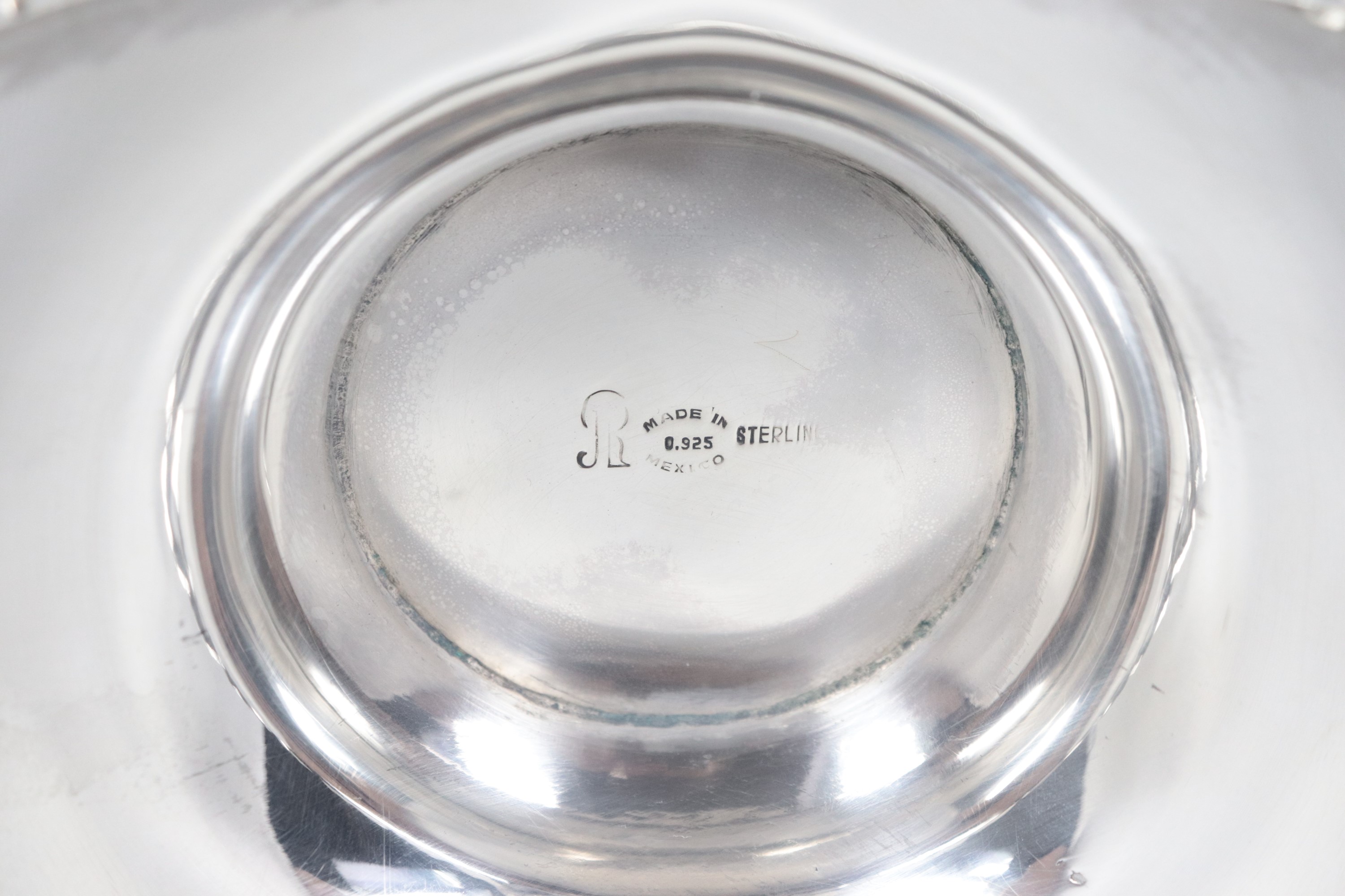 Grande fruttiera in argento sud-americano titolo 925, gr. 1195