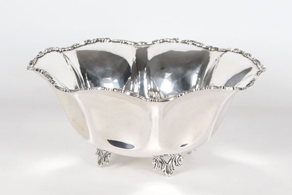 Fruttiera in argento, gr. 720