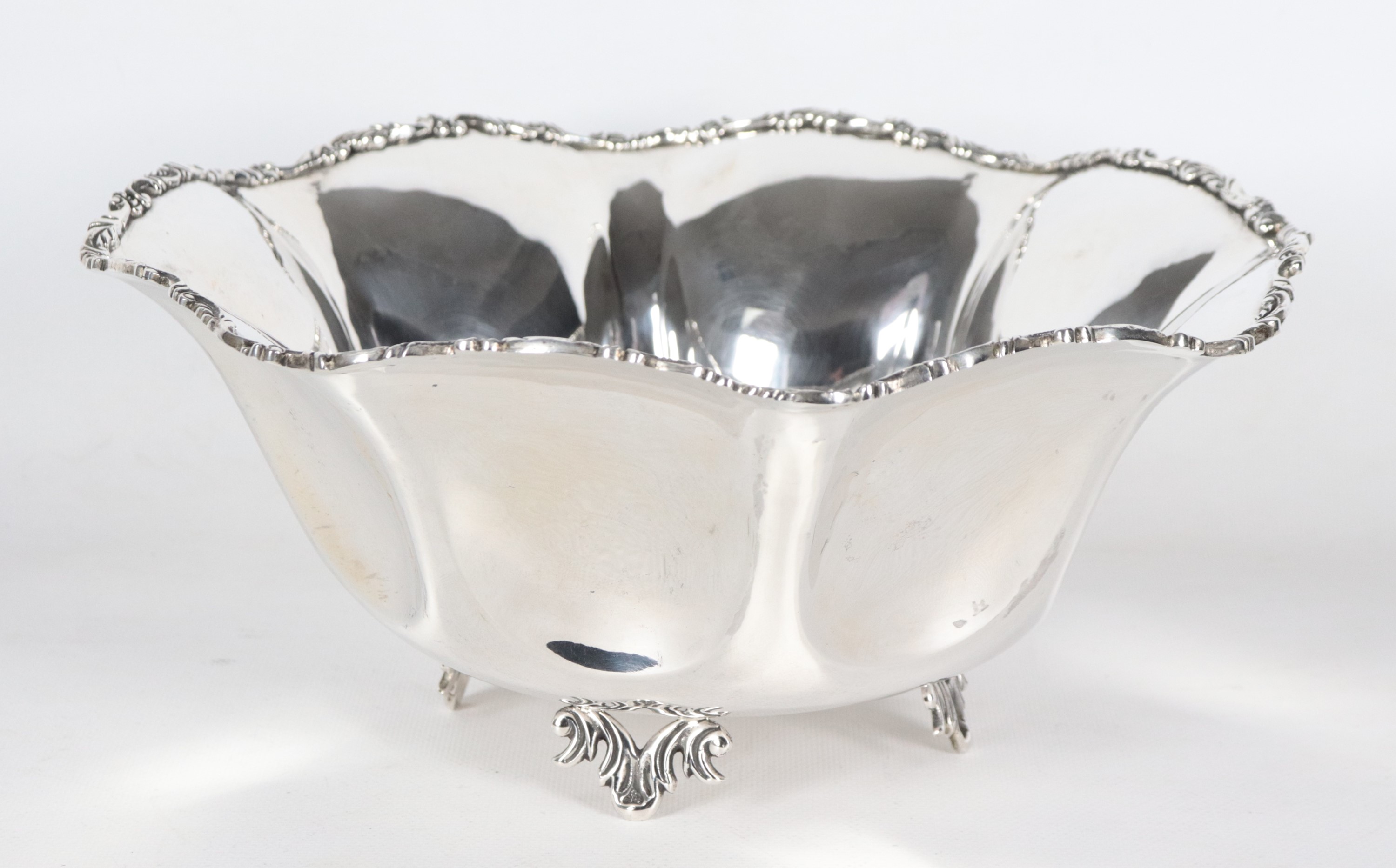 Fruttiera in argento, gr. 720
