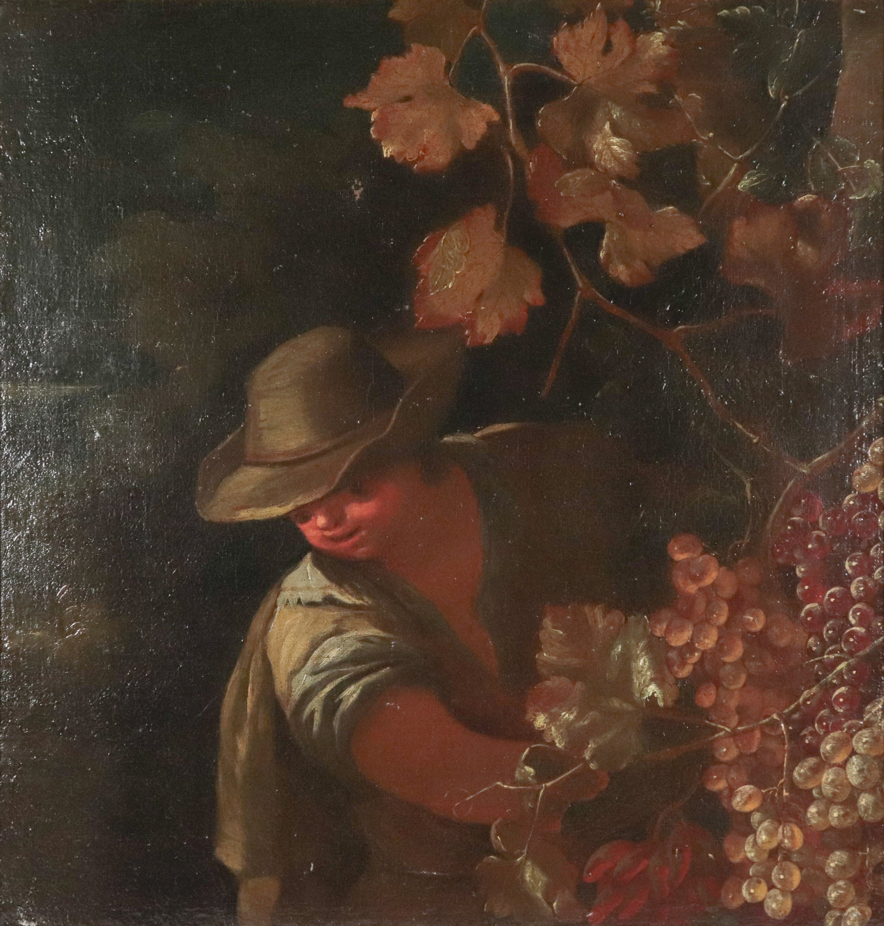 "Ragazzo con grappoli d'uva"