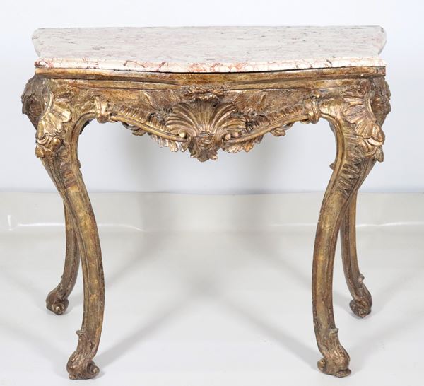 Antique Neapolitan Louis XV console