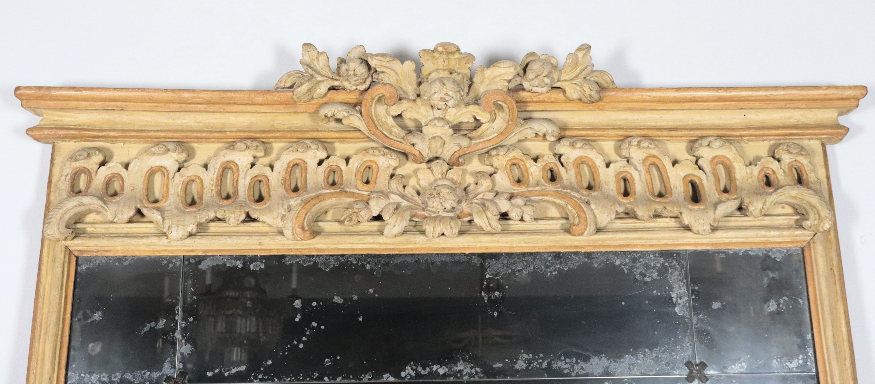 Coppia di antiche specchiere francesi Luigi XVI