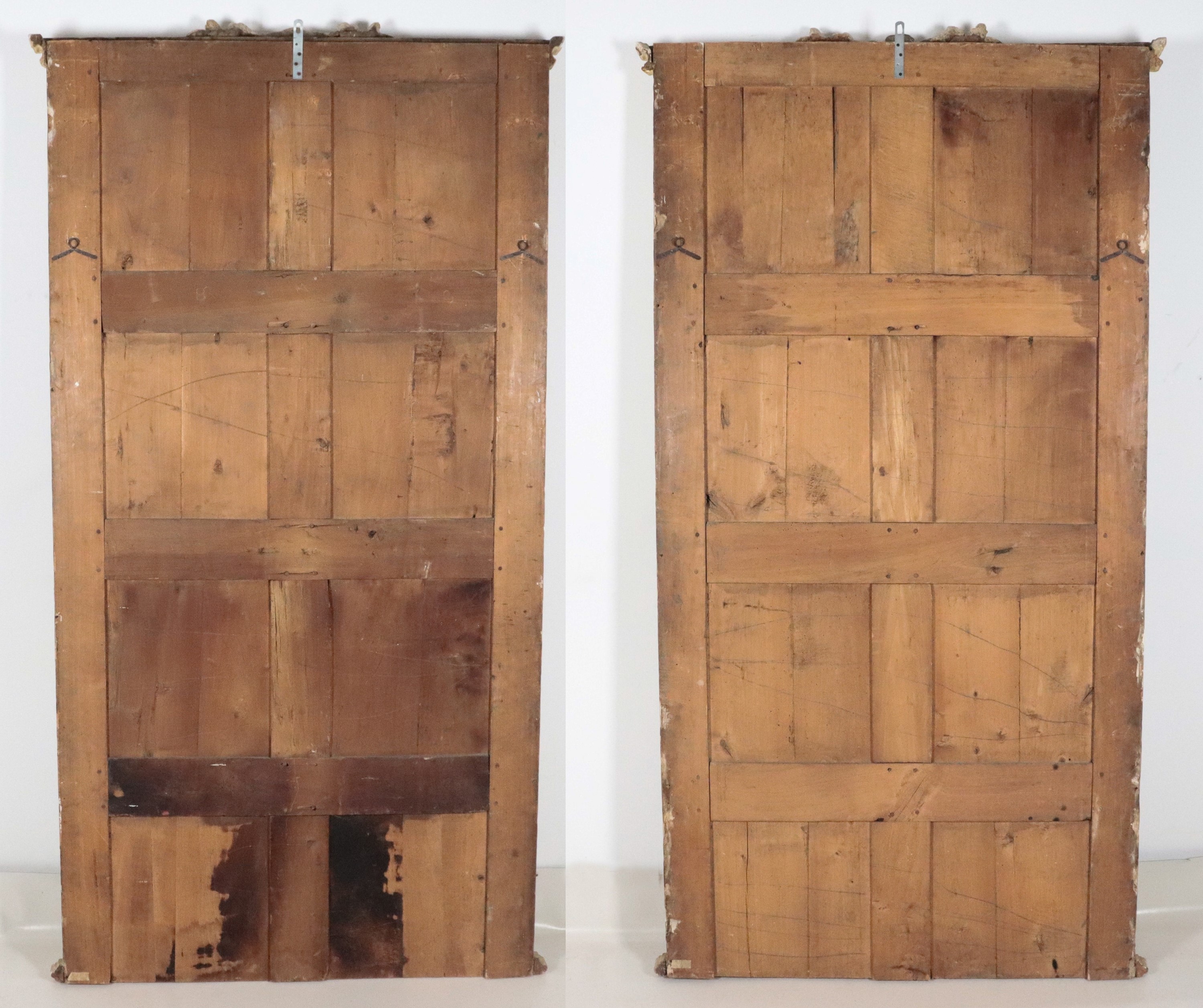 Coppia di antiche specchiere francesi Luigi XVI