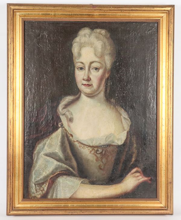 Scuola Inglese Fine XVIII Secolo - "Ritratto di nobildonna"