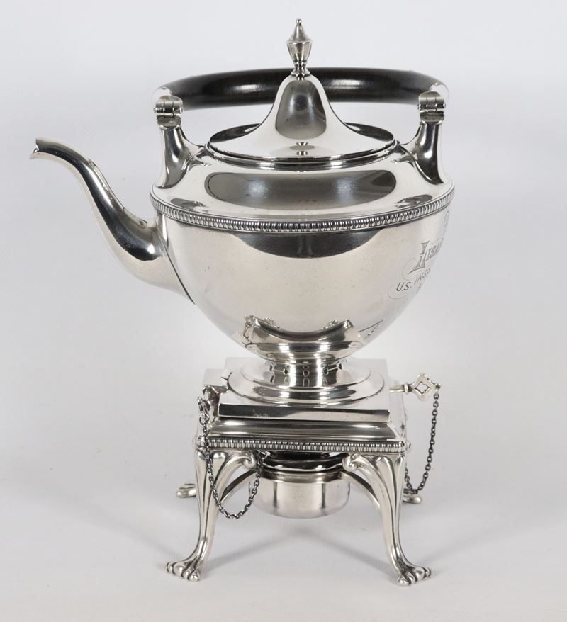 Samovar in argento Sterling 925 con spiritiera, gr. 1510