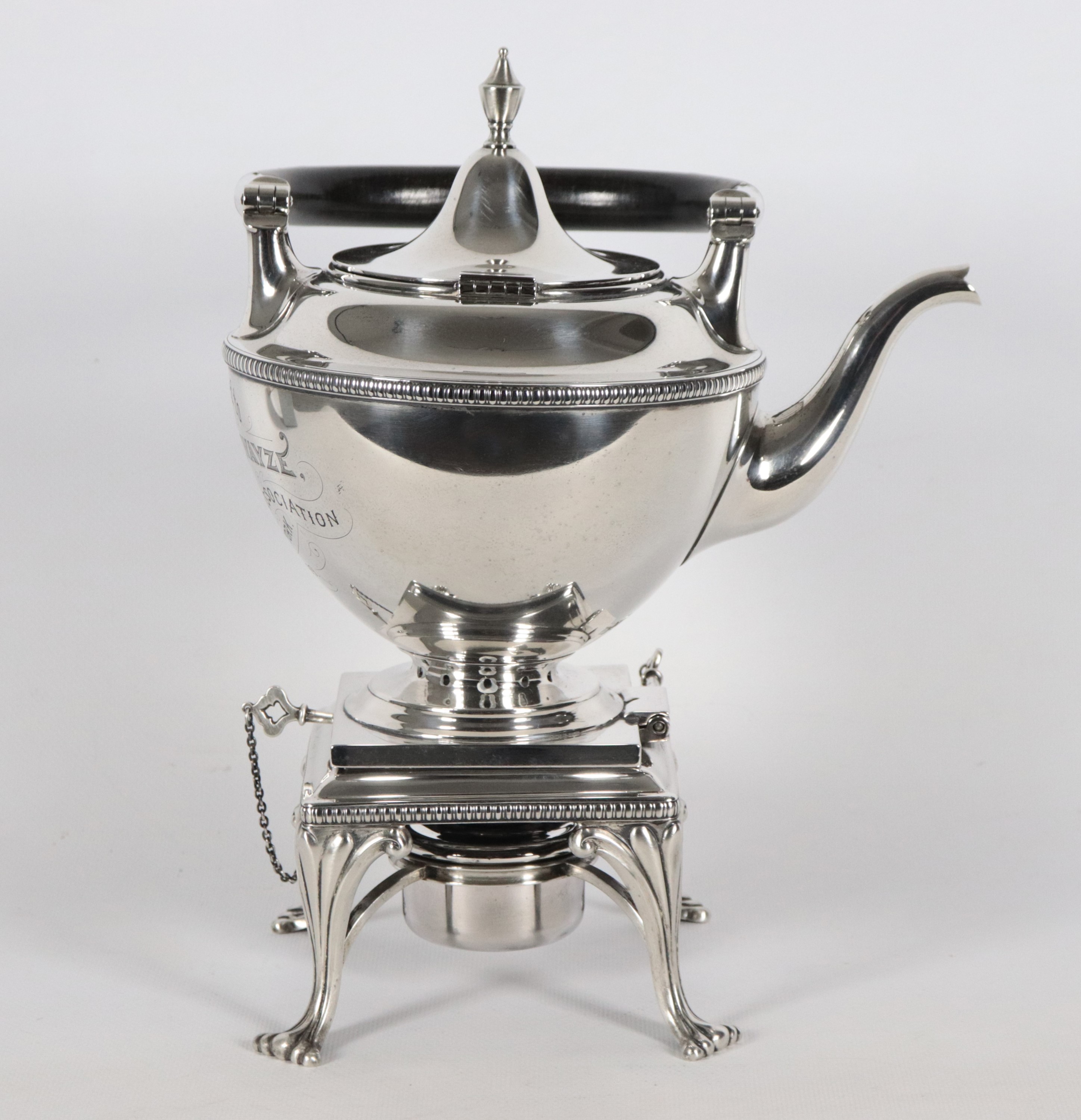 Samovar in argento Sterling 925 con spiritiera, gr. 1510