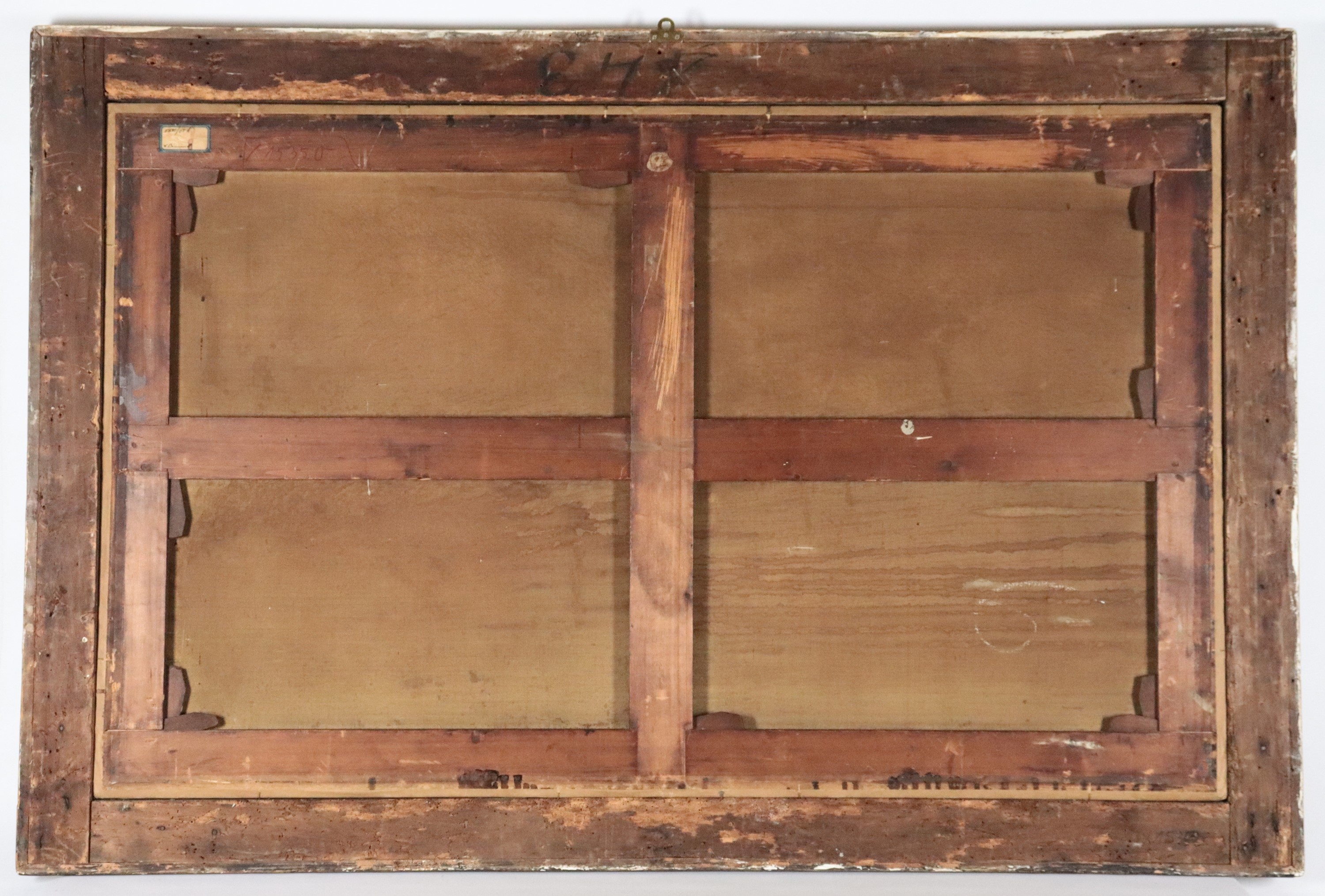 Firmato. "Paesaggio con viandanti"