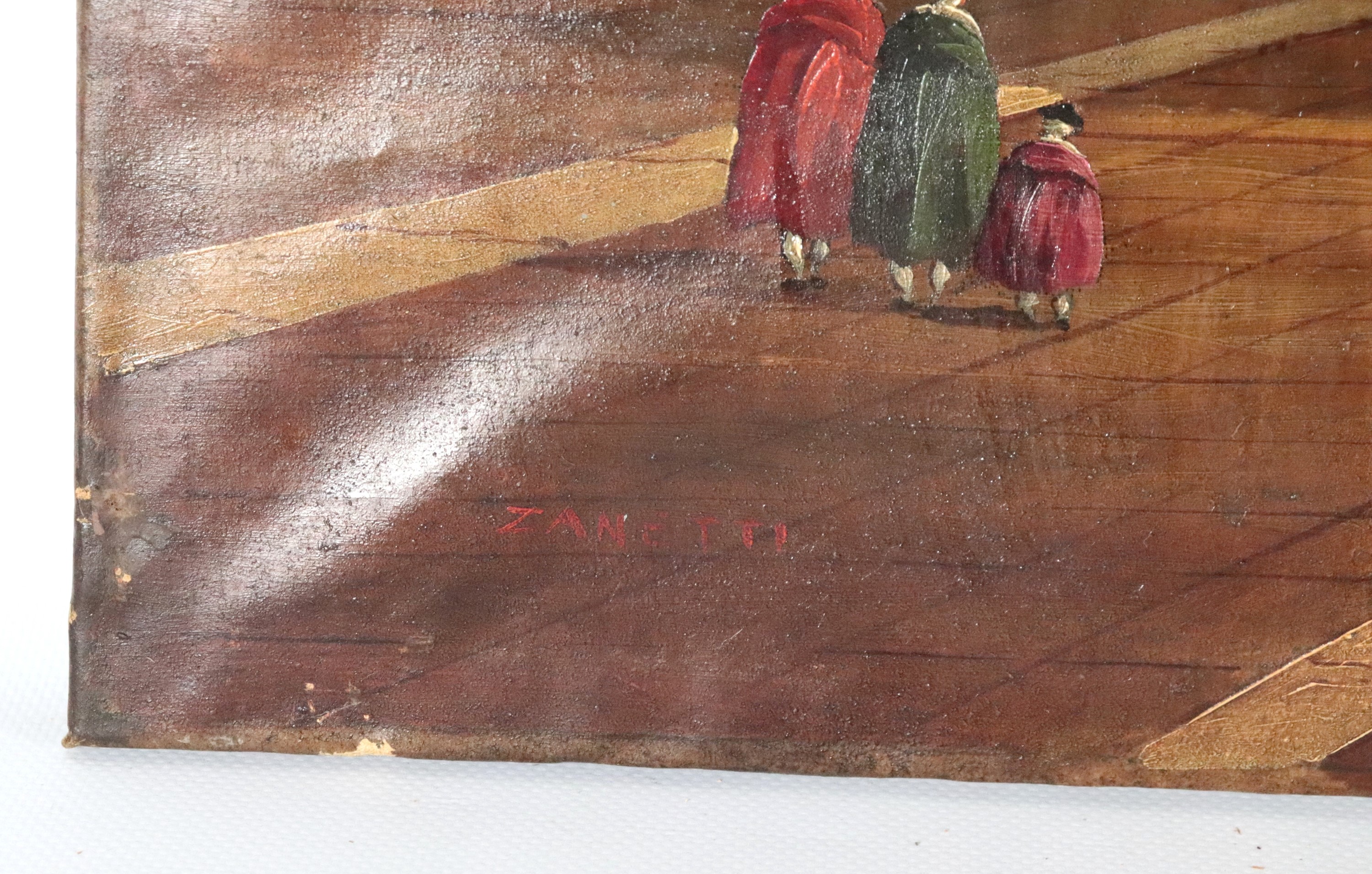 Firmato. " Venezia con veduta di Piazza San Marco"