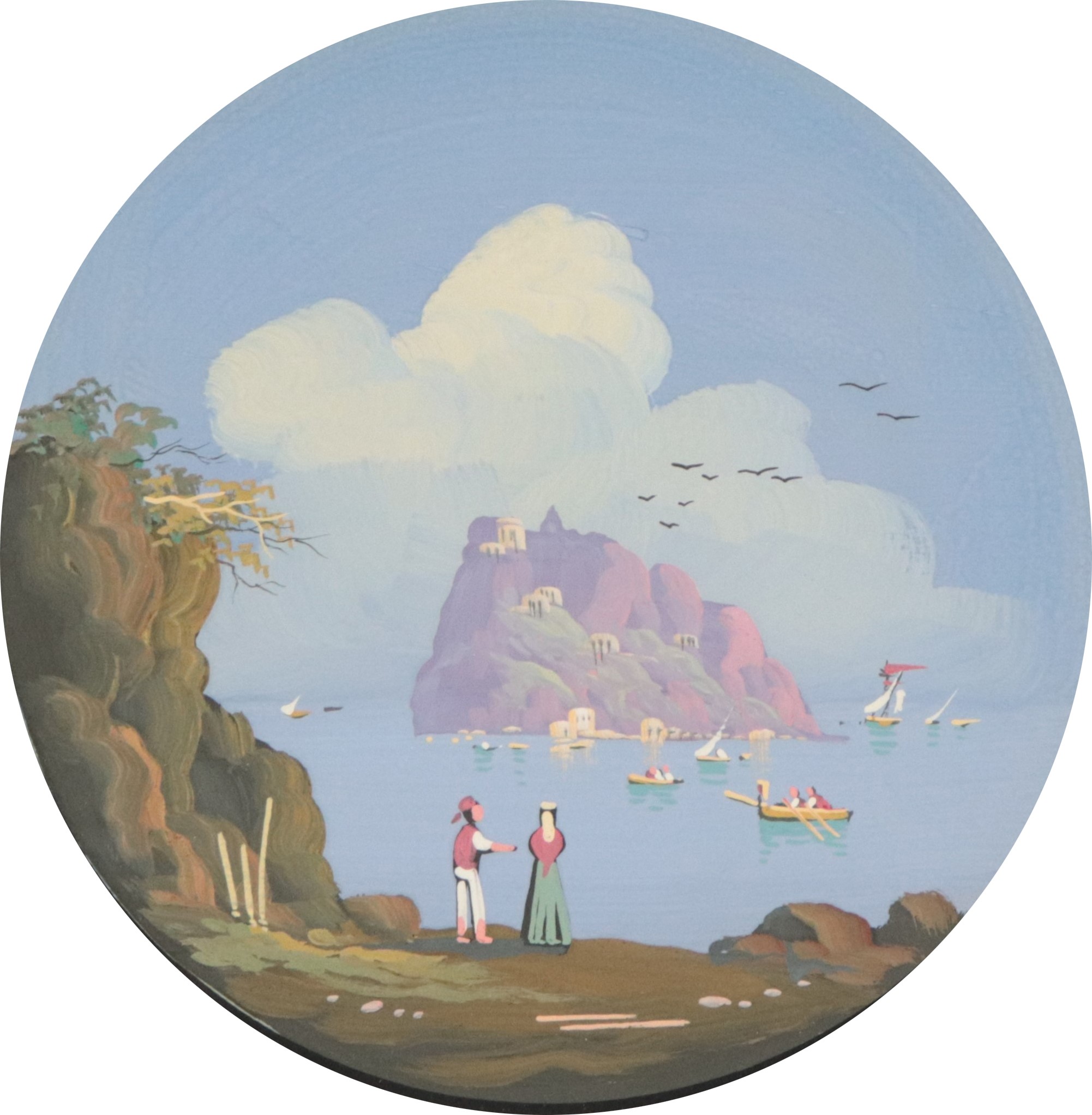 "Veduta dell'sola di Ischia da Napoli"