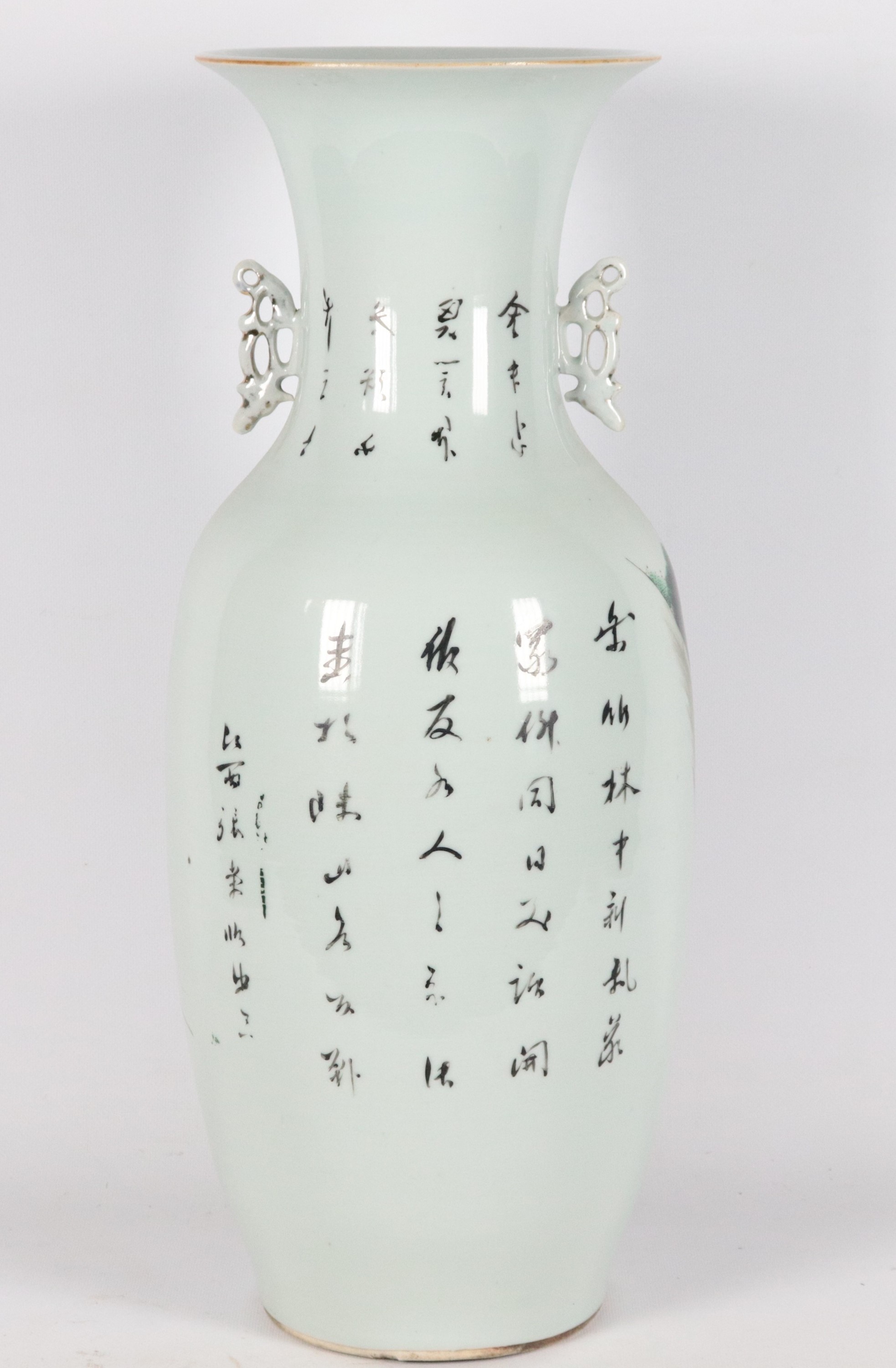 Antico vaso cinese in porcellana Epoca Repubblicana Famiglia Verde