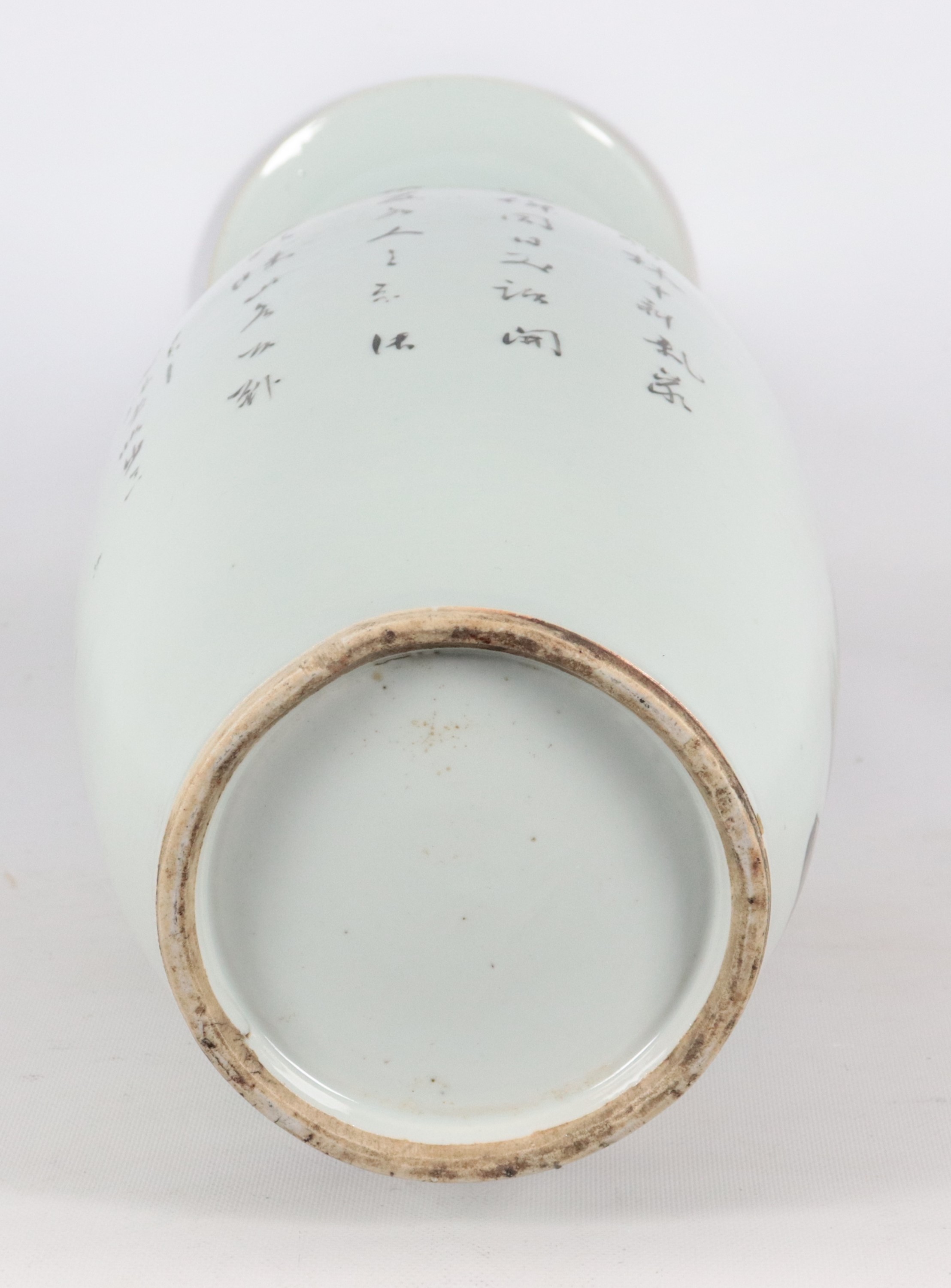 Antico vaso cinese in porcellana Epoca Repubblicana Famiglia Verde