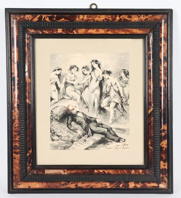 Consalvo Carelli - Signed. &quot;Franz&#39;s Dream&quot;