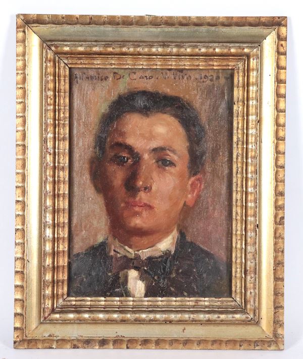 Vincenzo Vivo - Firmato e datato 1920. "Volto di giovane ragazzo"