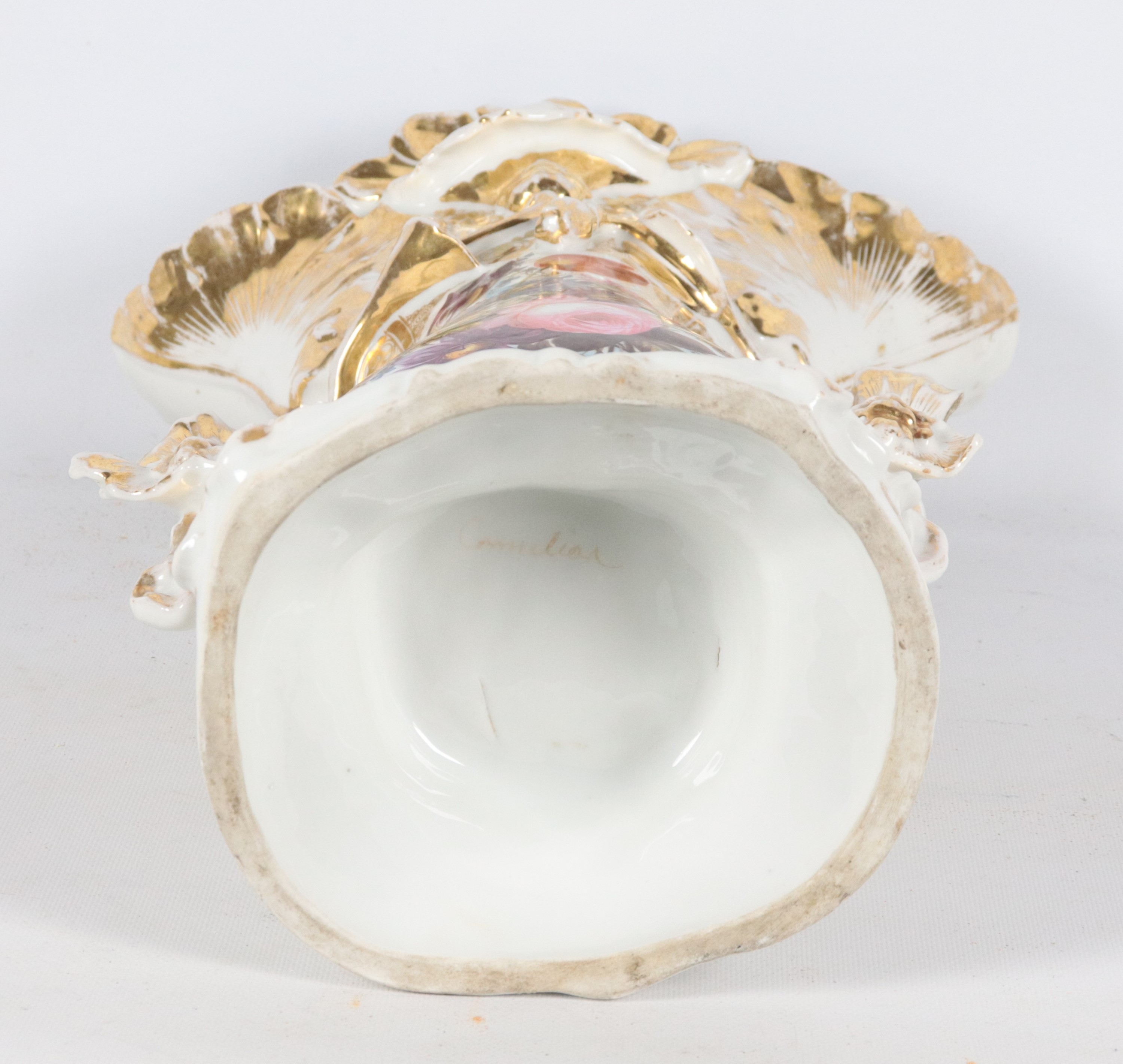 Vaso napoletano a cartoccio Epoca Luigi Filippo