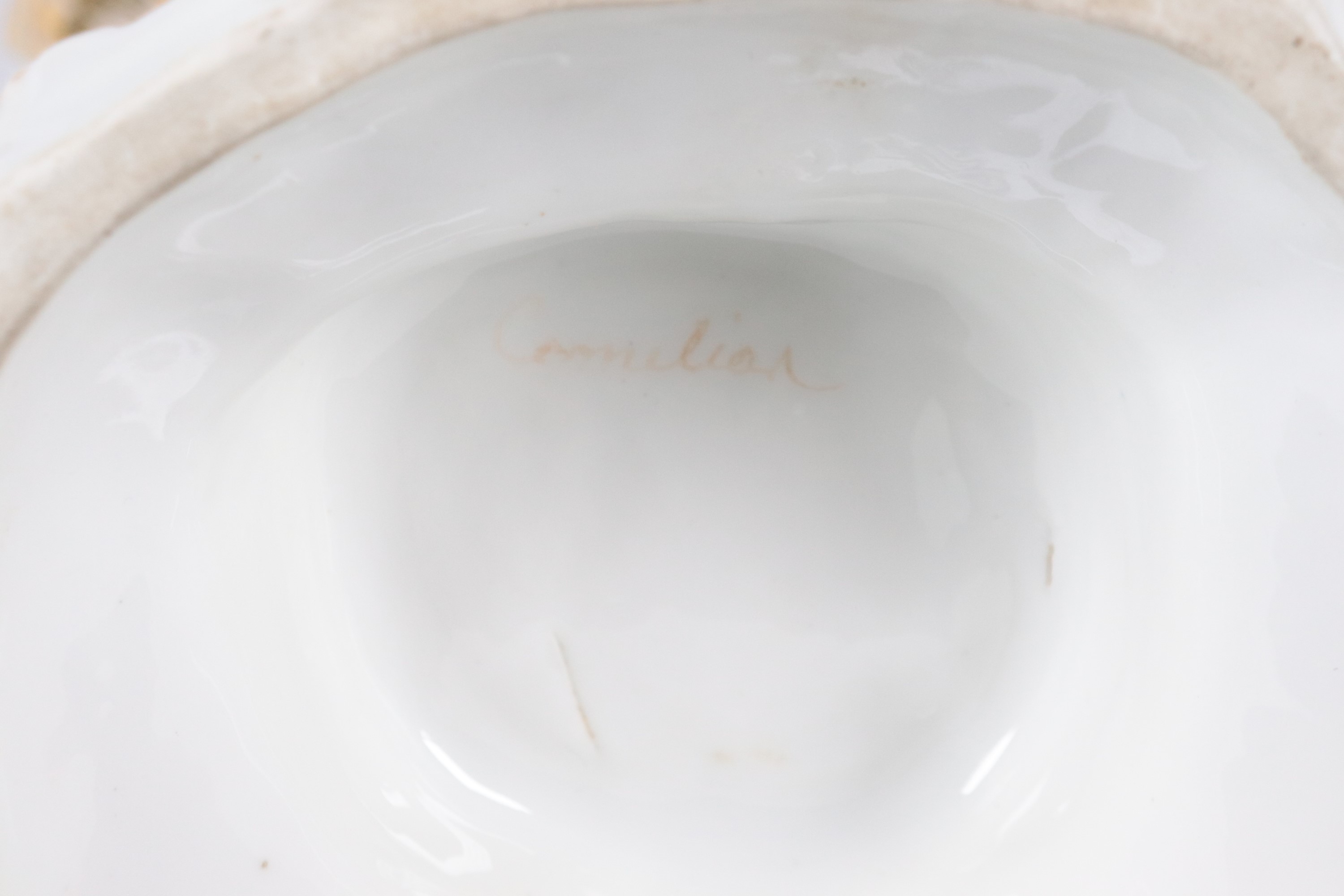 Vaso napoletano a cartoccio Epoca Luigi Filippo