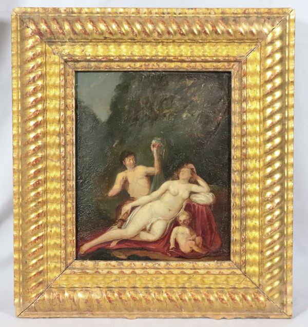 Jean-Jacques-Francois Le Barbier - Allievo di. "Venere, Adone e Cupido"