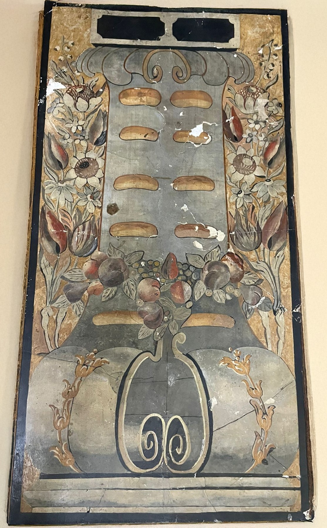 Antico tavolo da salotto con piano in scagliola Periodo Luigi XIV