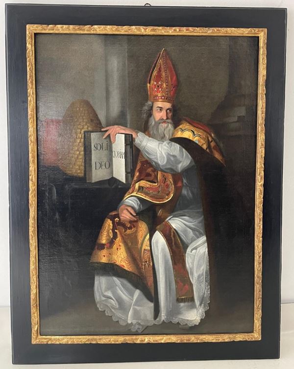 Scuola Italia Meridionale Fine XVII - Inizio XVIII Secolo - "San Gregorio Magno"