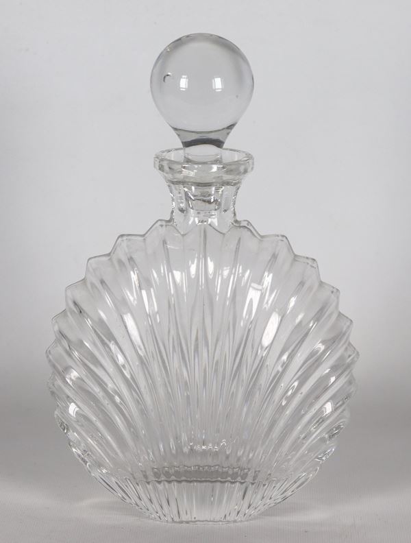Crystal Liquor Bottle in the Shape of a Shell