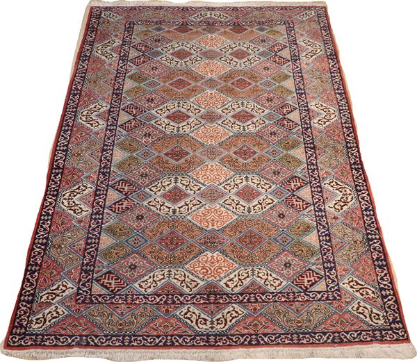 Tappeto persiano Shiraz a disegni geometrici, M. 2,96 x 1,97