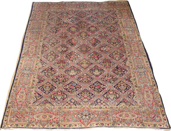 Tappeto persiano Baluch a disegni geometrici floreali, M. 3 x 2,13