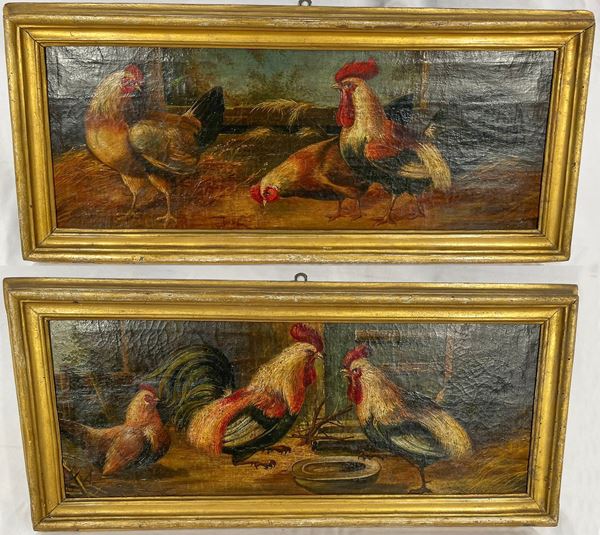Felice Boselli - Follower of. "Cock Fight"